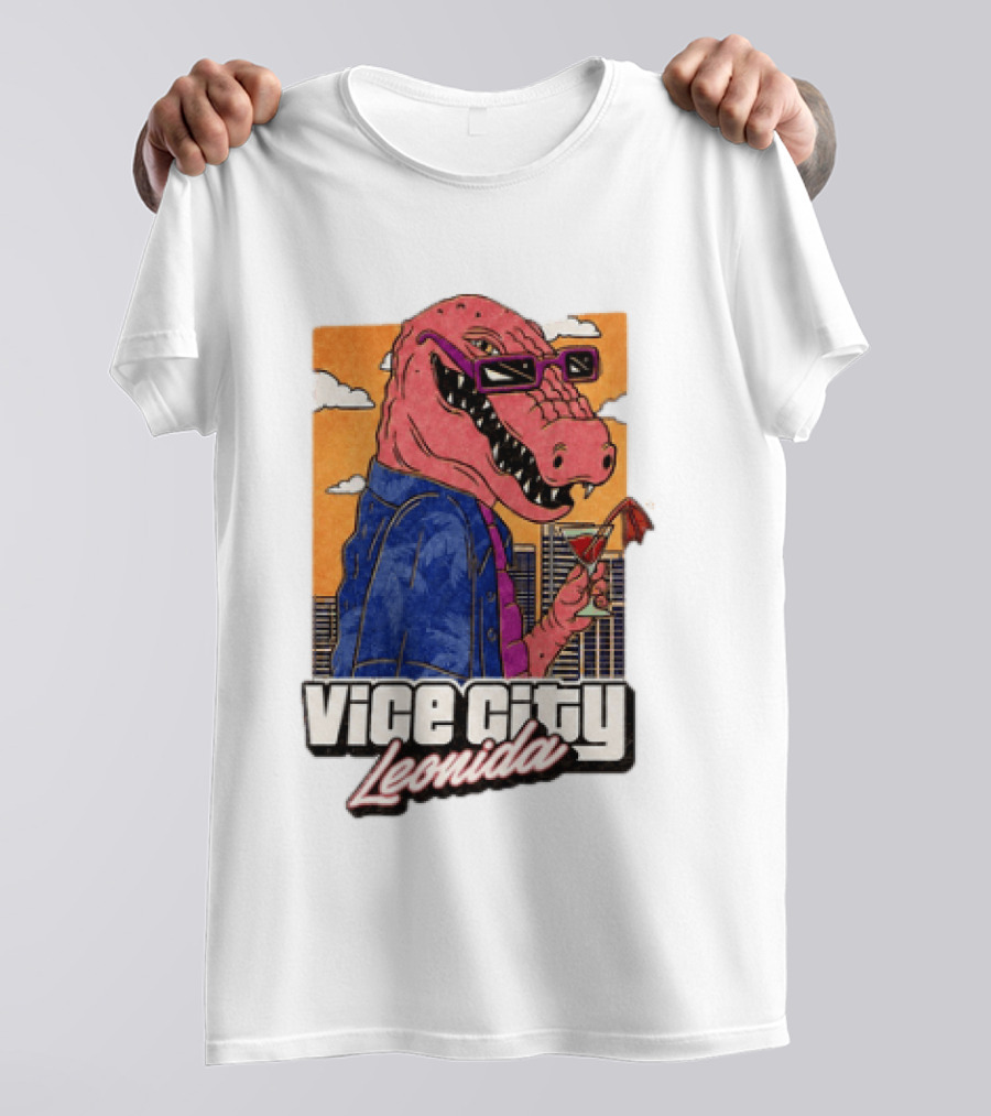 Grand Theft Auto VI GTA 6 Vice City Leonida Alligator Martini T-Shirt