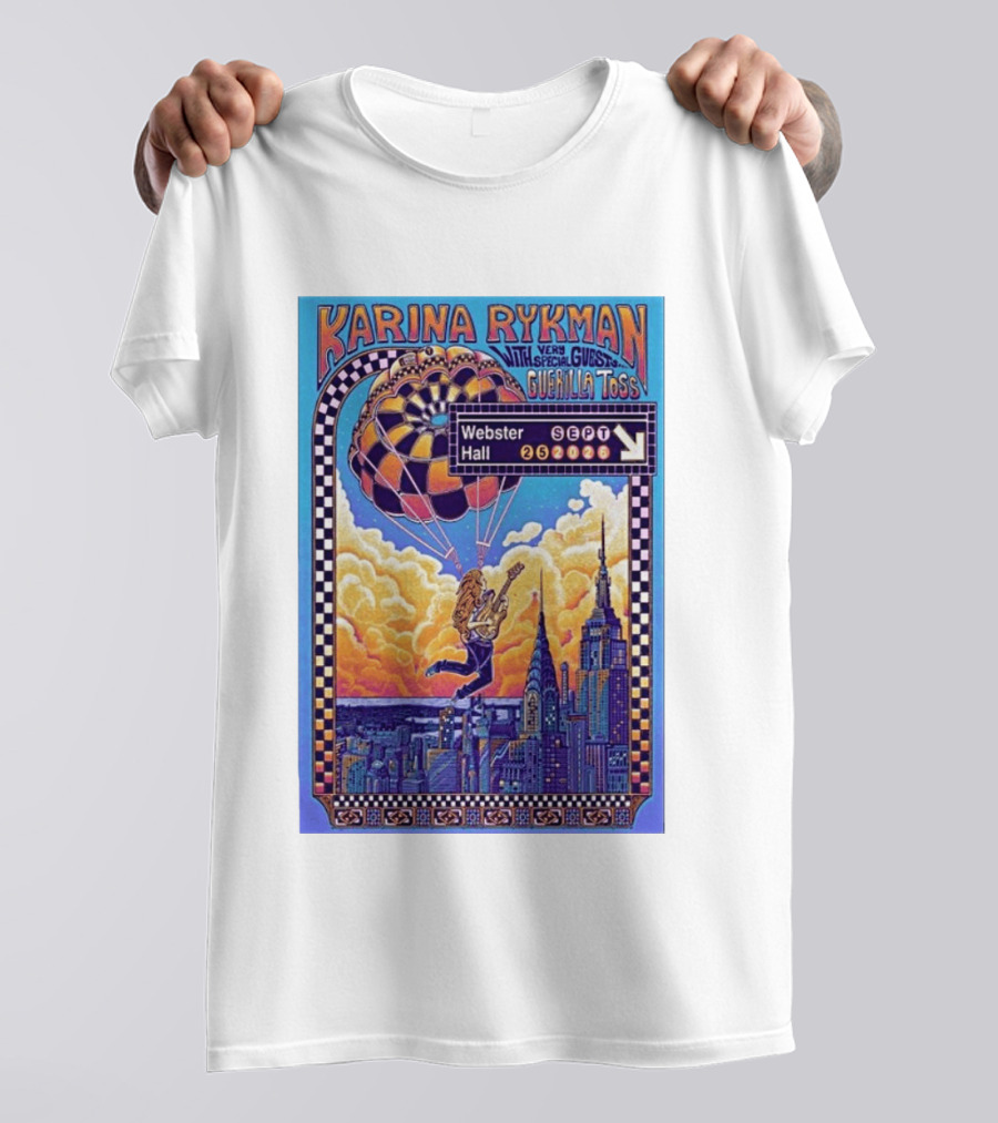 Karina Rykman Webster Hall New York 09 25 2026 Featuring Guerilla Toss Concert T-Shirt