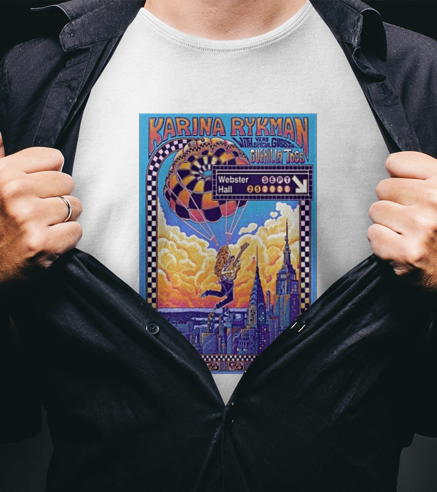 Karina Rykman Webster Hall New York 09 25 2026 Featuring Guerilla Toss Concert T-Shirt