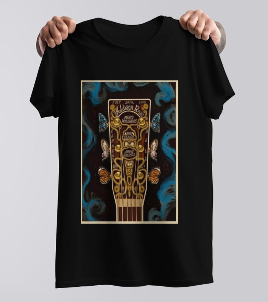 Addison Rose Cannery Hall Nashville July 24 2026 Event With Mario Williams Ava Charles Aiden Walters T-Shirt