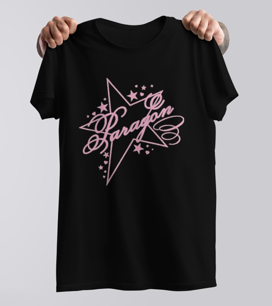 Naomi Jon Paragon Star Pink Script Aesthetic T-Shirt