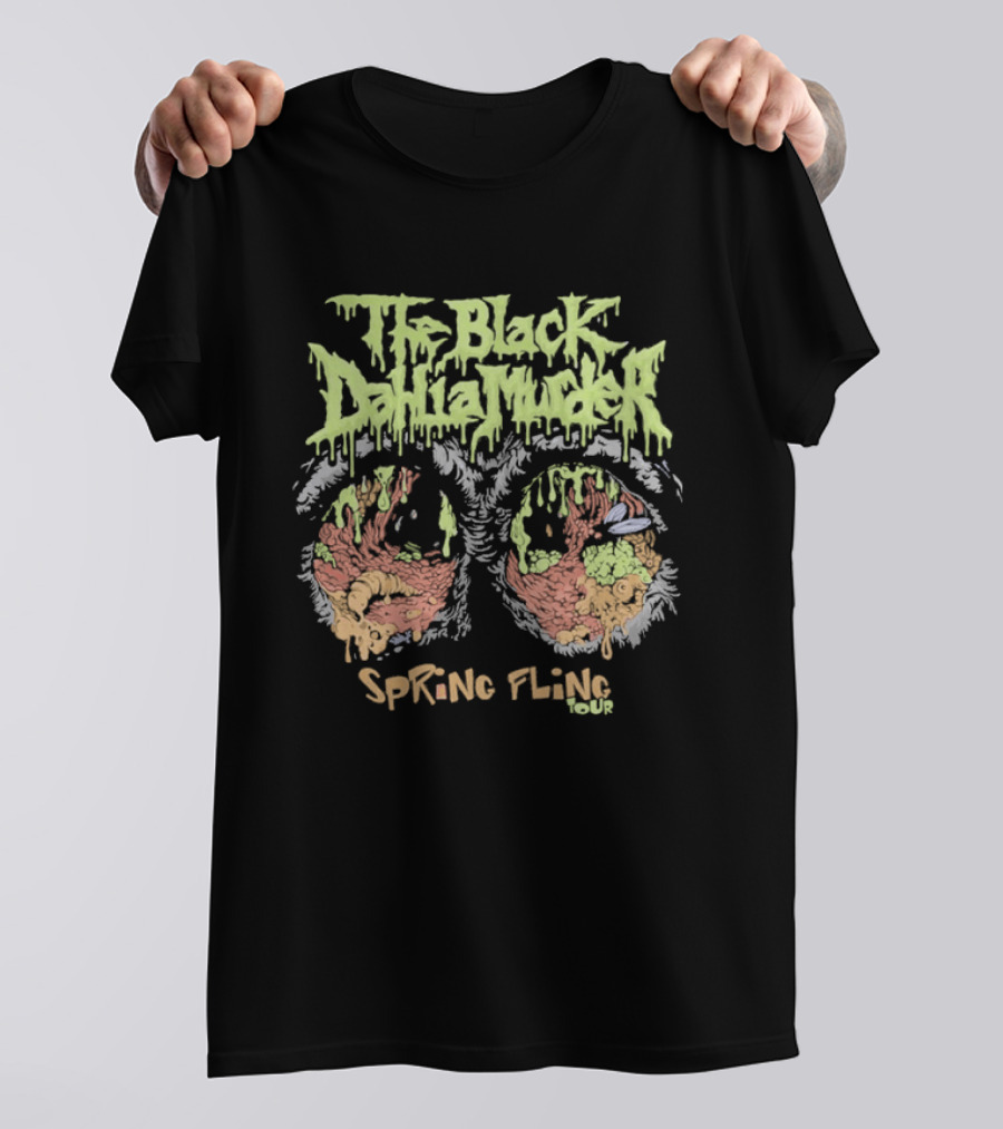 The Black Dahlia Murder Spring Fling Tour Neon Drip T-Shirt