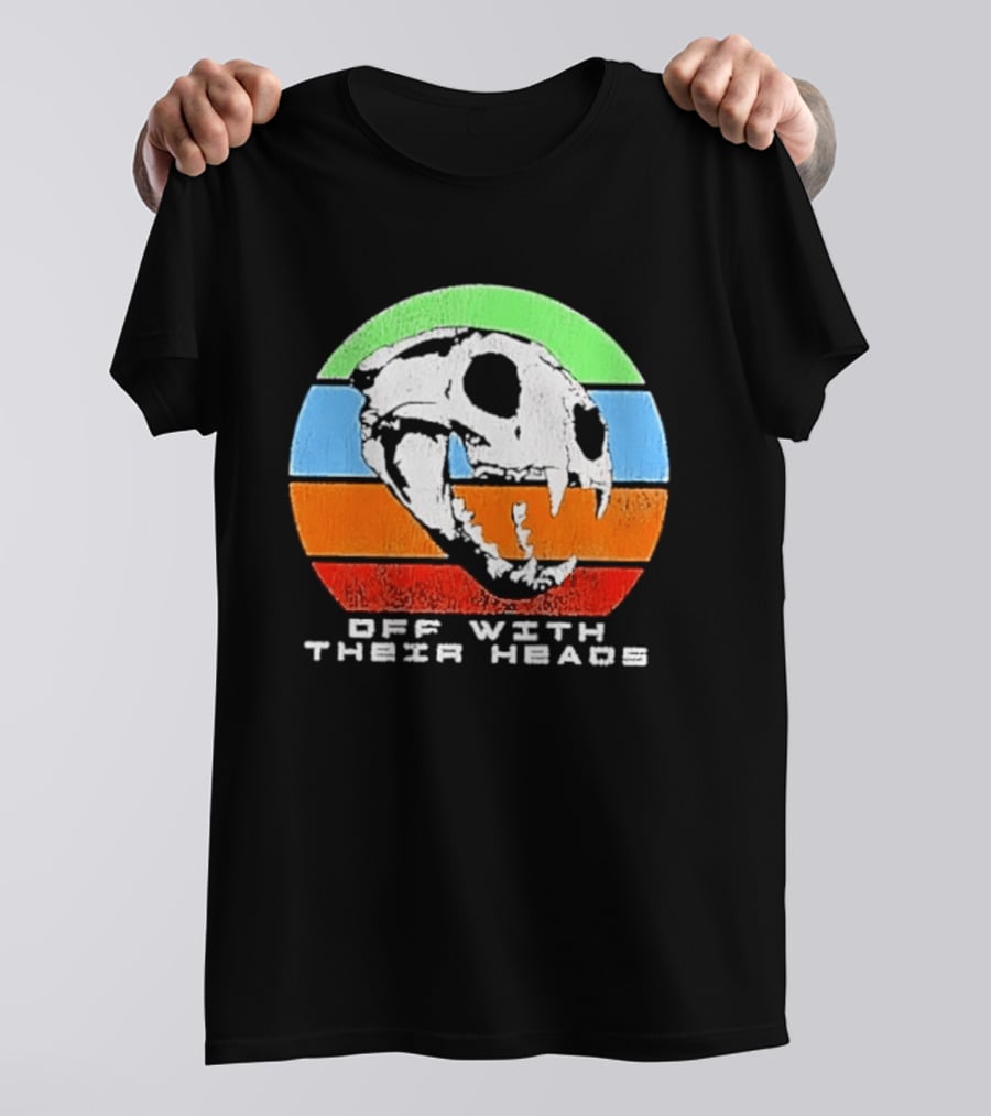 Off With Their Heads Feline Skull Predator T-Shirt