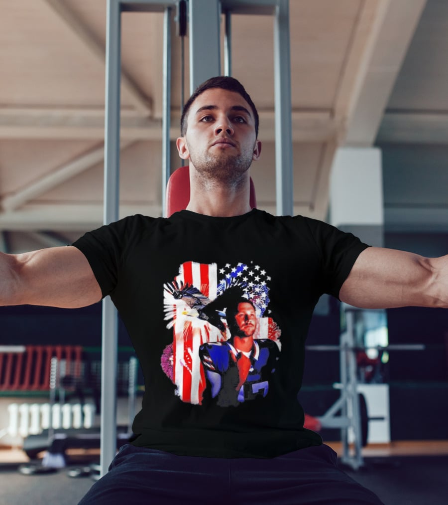 Josh Allen American Flag Eagle Patriots And Stars T-Shirt