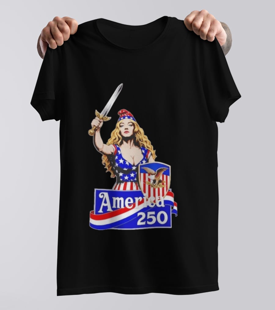 America 250 Strong Woman 4th Of July T-Shirt