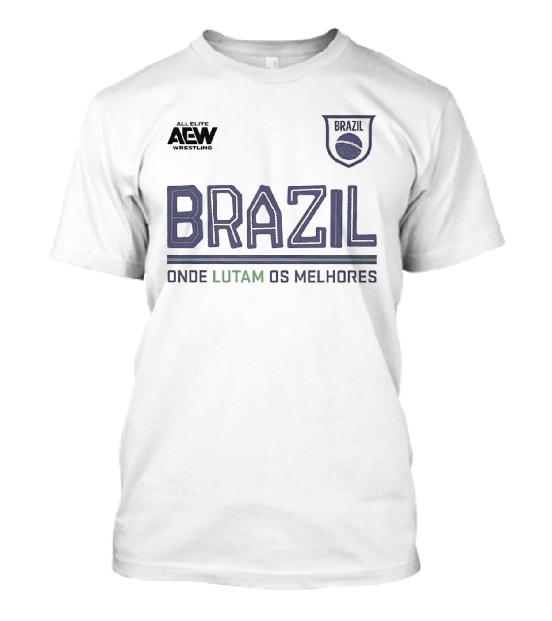 All Elite Wrestling Brazil Onde Lutam Os Melhores AEW Bravi T-Shirt