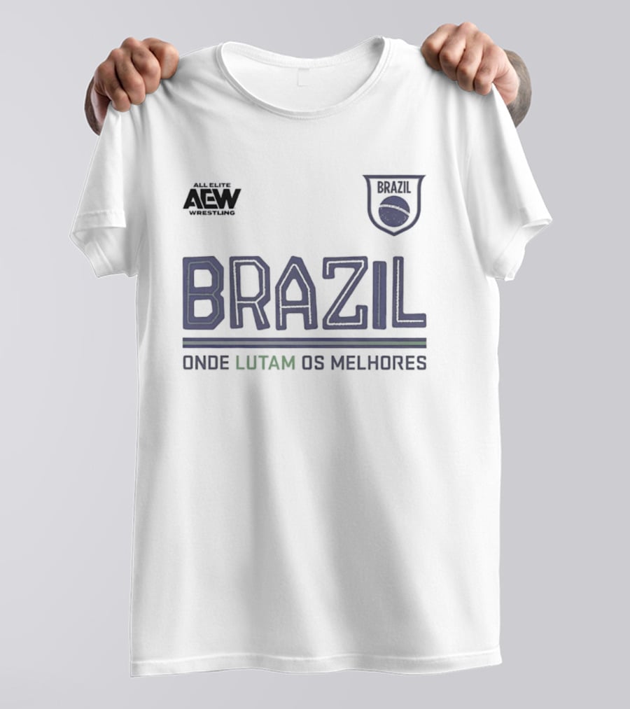 All Elite Wrestling Brazil Onde Lutam Os Melhores AEW Bravi T-Shirt