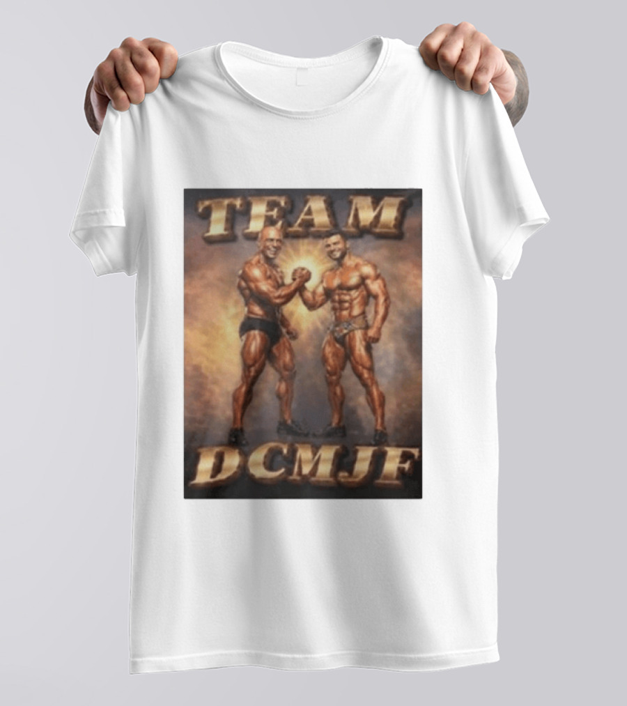 TEAM DCMJF Bodybuilders Flexing Muscles Together T-Shirt