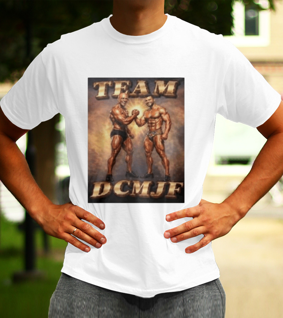 TEAM DCMJF Bodybuilders Flexing Muscles Together T-Shirt