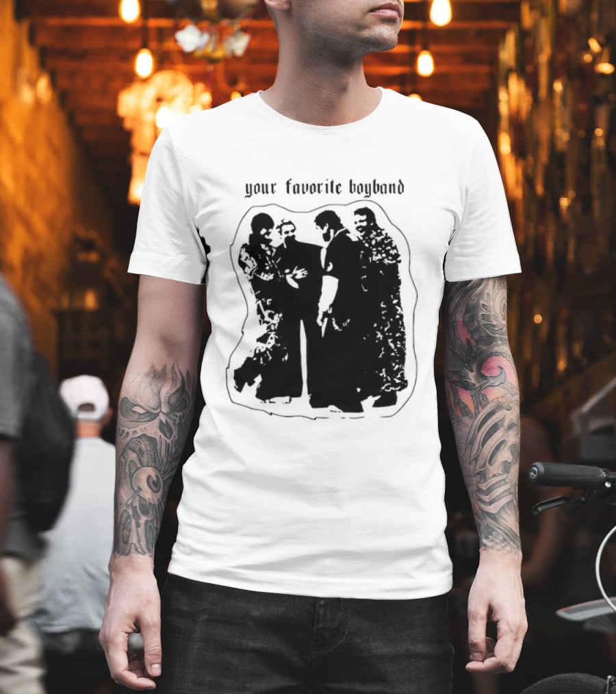Your Favorite Boyband Silhouette Group Scene T-Shirt