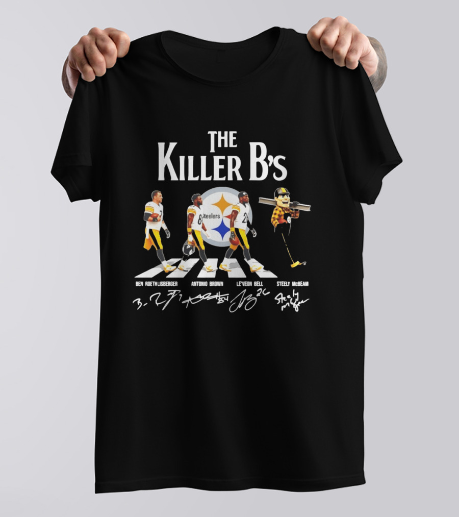 The Killer B's Ben Roethlisberger Antonio Brown Le'Veon Bell Steely McBeam Steelers T-Shirt