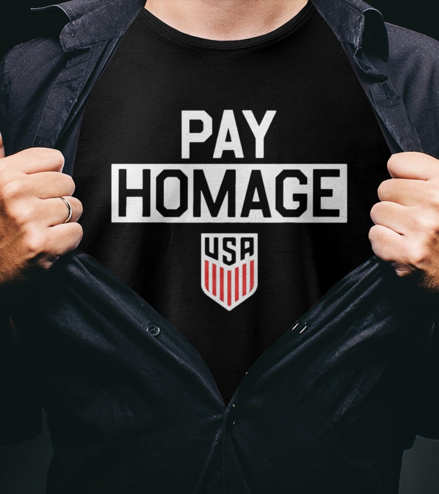 PAY HOMAGE USA Shield T-Shirt