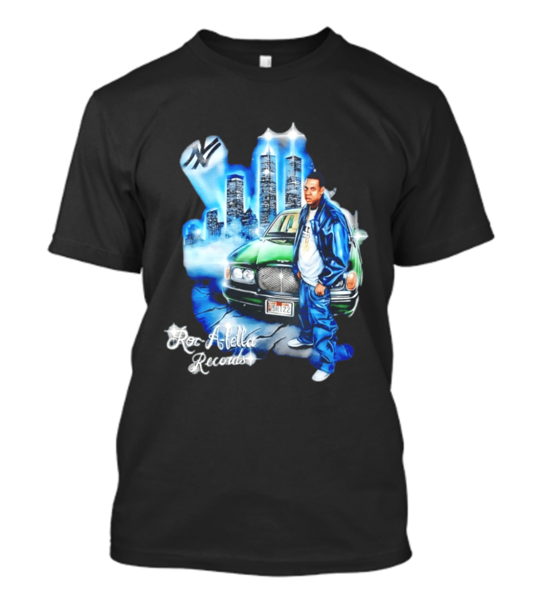 Roc A Fella Records Jay Z Bentley Twin Towers T-Shirt