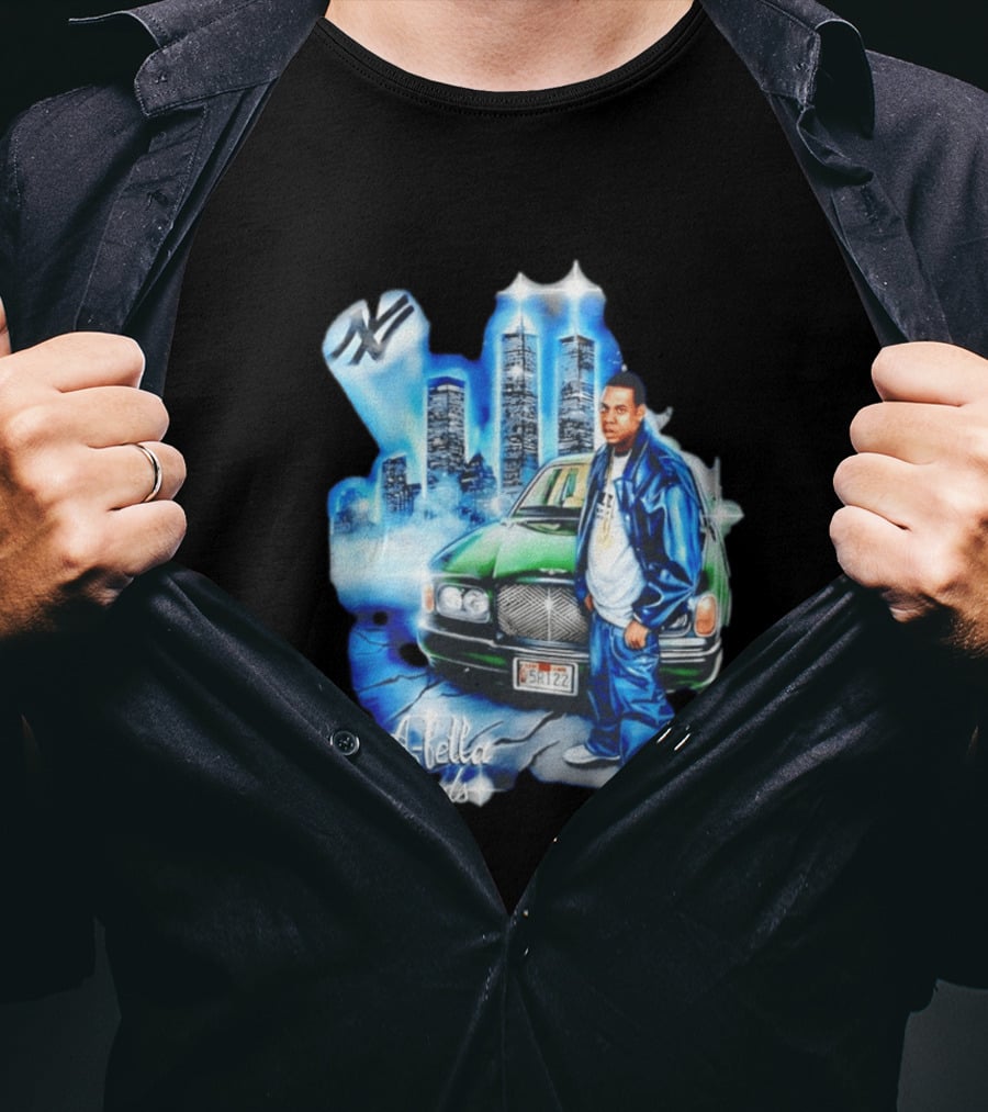 Roc A Fella Records Jay Z Bentley Twin Towers T-Shirt
