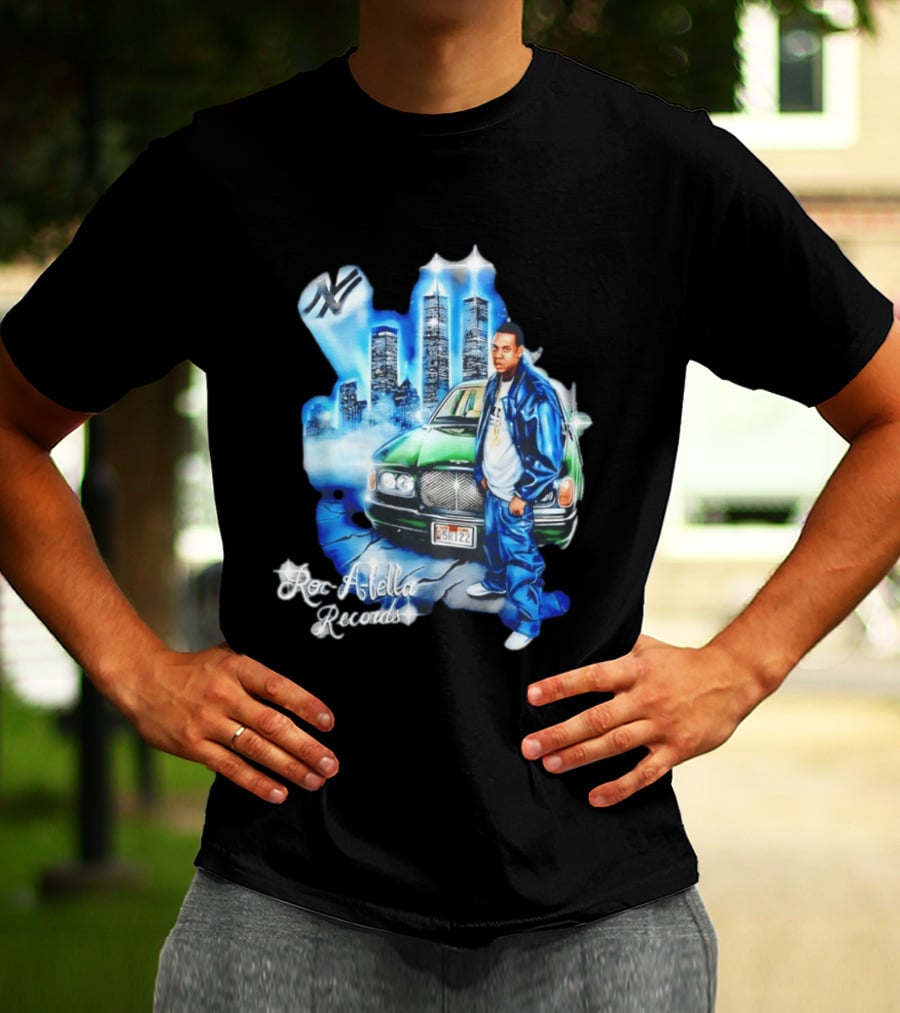 Roc A Fella Records Jay Z Bentley Twin Towers T-Shirt