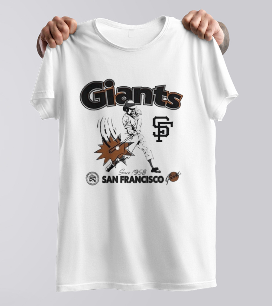 San Francisco Giants Since 1958 National League Centennial Baseball Giants SF T-Shirt