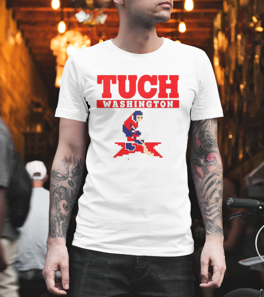 Tuch Washington 89 RW Retro Hockey Pixel T-Shirt