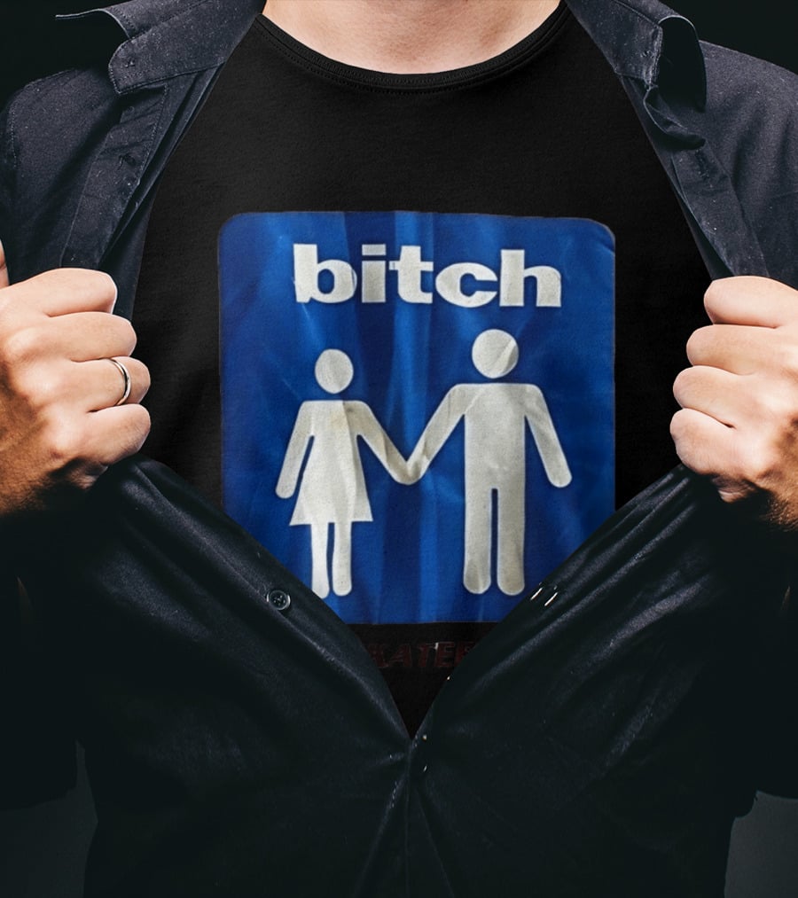 Bitch Skateboards Logo Holding Hands T-Shirt