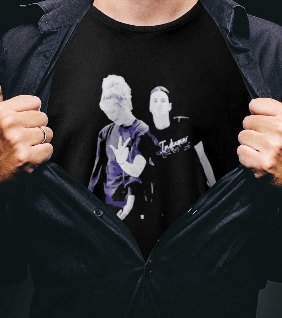 Caitlin Clark Sophie Cunningham Black White Photo And Indecisive T-Shirt