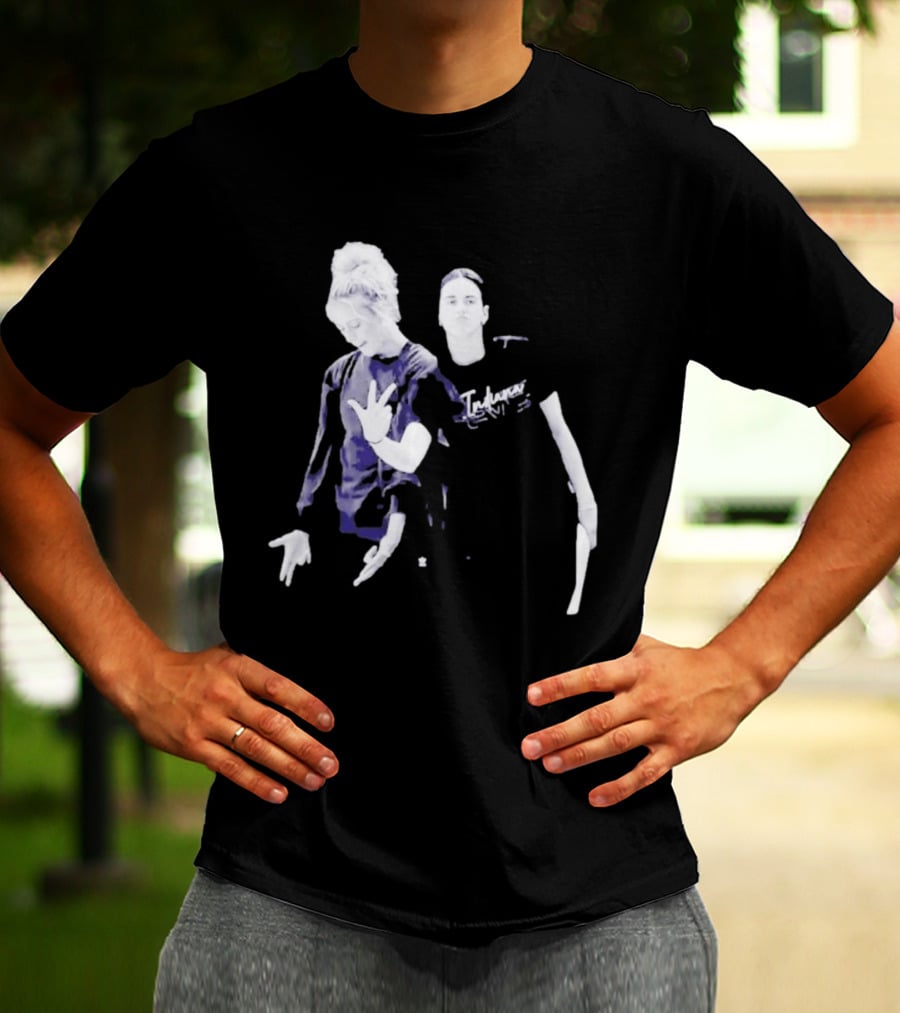 Caitlin Clark Sophie Cunningham Black White Photo And Indecisive T-Shirt