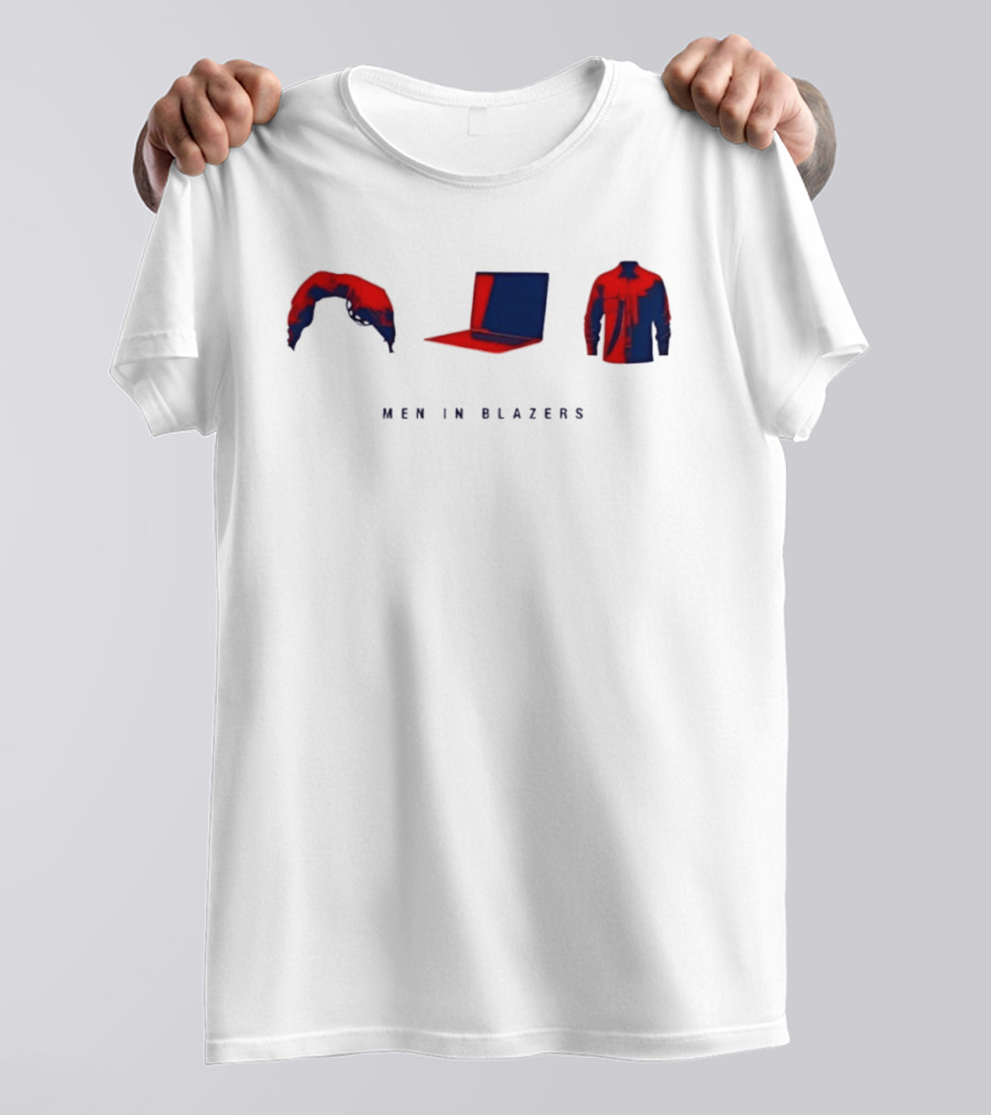 Men In Blazers Hairpiece Laptop Jacket T-Shirt