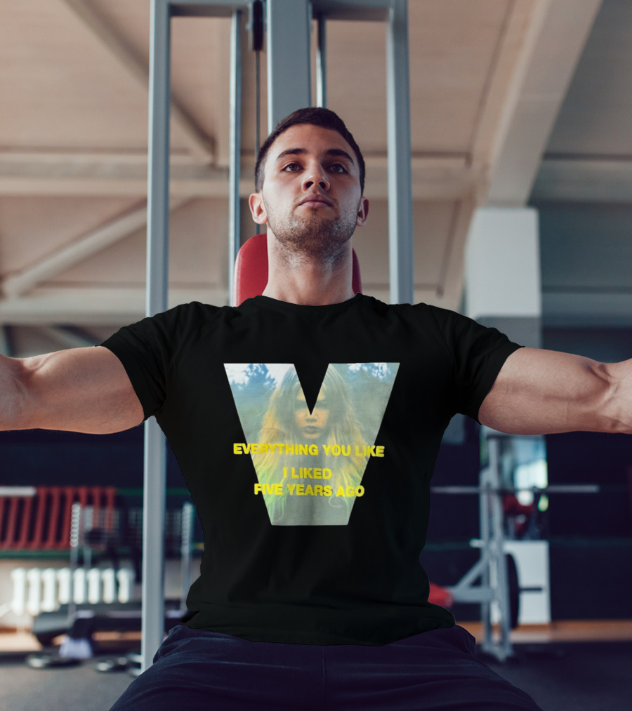 Everything You Like I Liked Five Years Ago Vintage Style V Shape T-Shirt