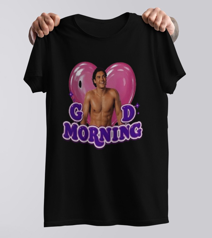 Garrett Graham Good Morning Off Campus Briar U Pink Heart T-Shirt