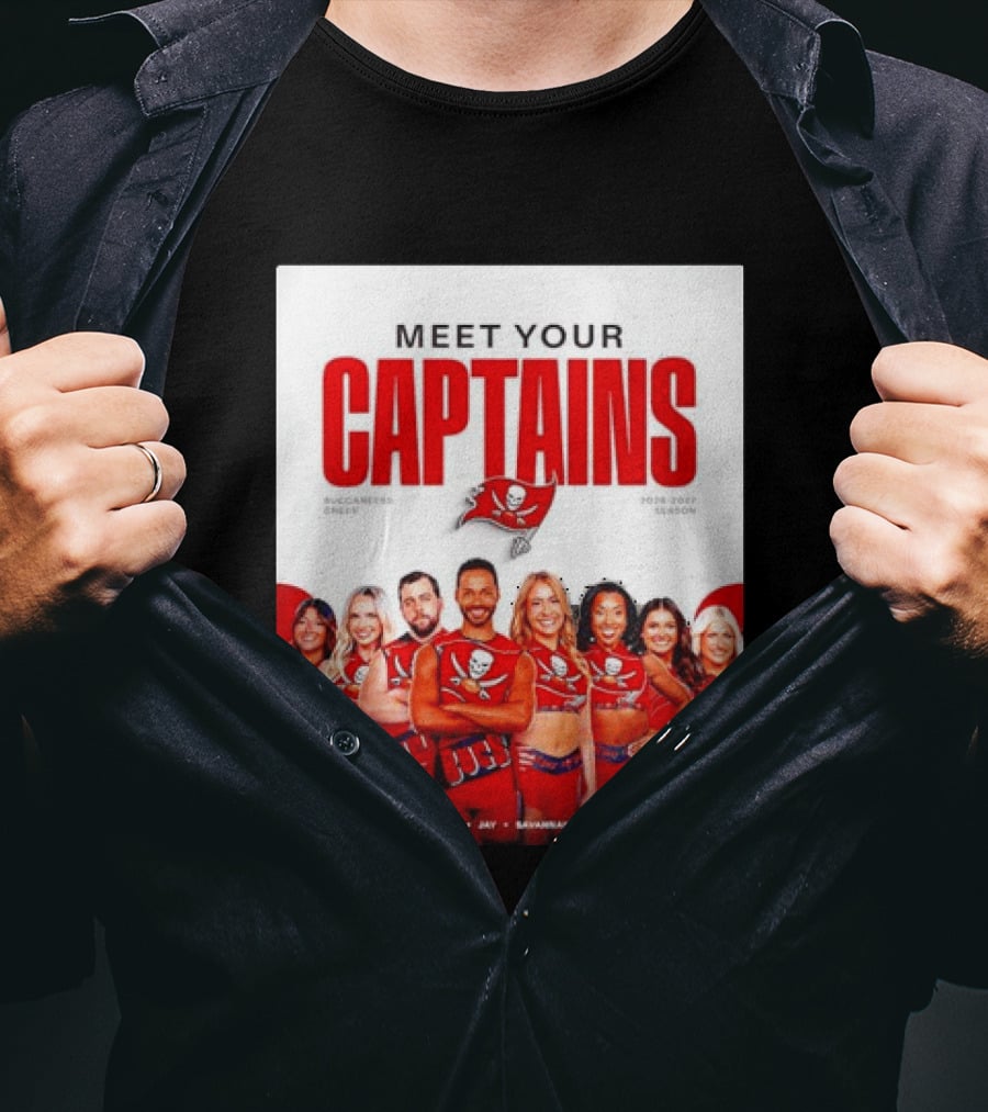 Meet Your Tampa Bay Buccaneers Cheer Captains 2026 2027 Season T-Shirt