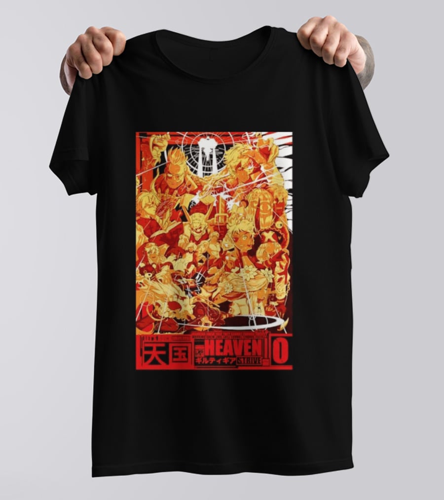 Guilty Gear Strive Characters Sol Badkai Ky Kiske May Ramlethal Heaven 10 Japanese T-Shirt