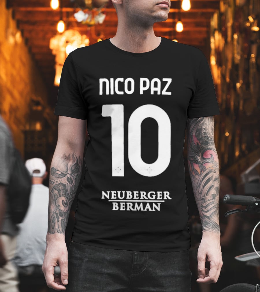 Nico Paz 10 Neuberger Berman Soccer Jersey T-Shirt