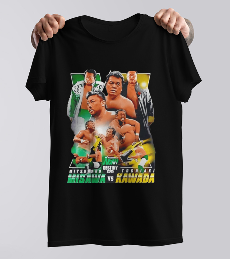 NOAH Destiny 2005 Mitsuharu Misawa Vs Toshiaki Kawada Wrestling Legends Match T-Shirt