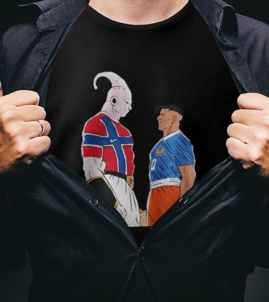Norway Haaland Versus Mbappe France Dragon Ball Z T-Shirt