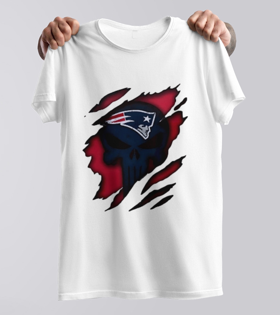 Patriots Skull Rip T-Shirt