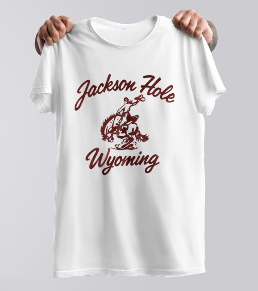 Jackson Hole Wyoming Cowboy Rodeo Rider T-Shirt
