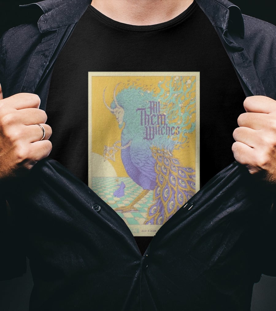 All Them Witches July 3 2026 Parkbuhne Leipzig DE Vintage With Slomosa And Rezn T-Shirt
