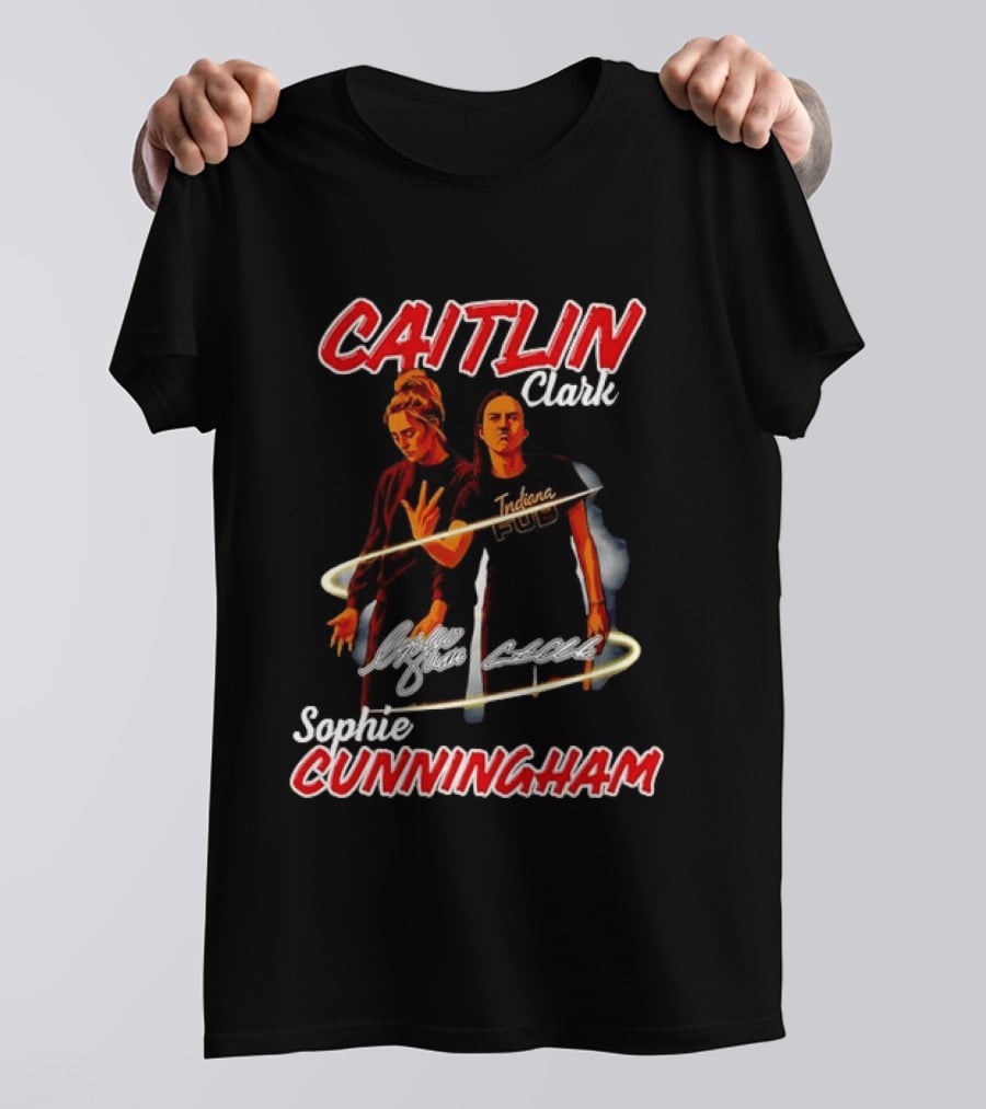 Caitlin Clark Sophie Cunningham Indiana Fever PUD T-Shirt