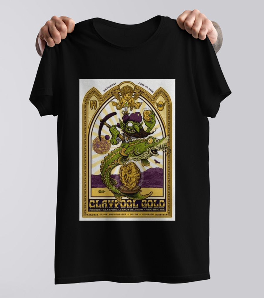 Primus Claypool Lennon Delirium Frog Brigade Dillon Amphitheater June 27 2026 T-Shirt