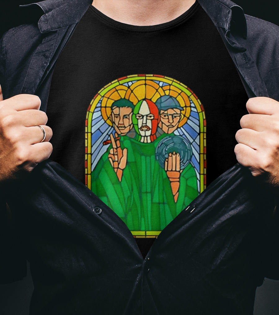 Conor McGregor Khabib Nurmagomedov Dustin Poirier MMA Ultimate Fighting Stained Glass T-Shirt