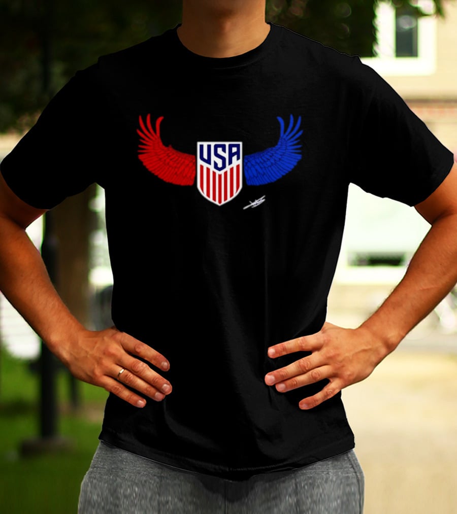 USA Wings Shield United States Men National Team T-Shirt