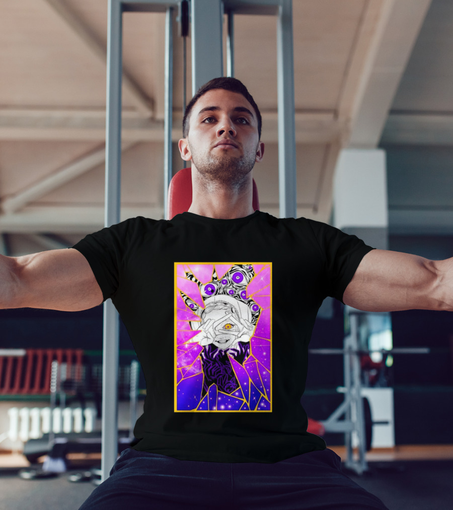 Makima Chainsaw Man Stained Glass Cosmic Galaxy Eyes T-Shirt
