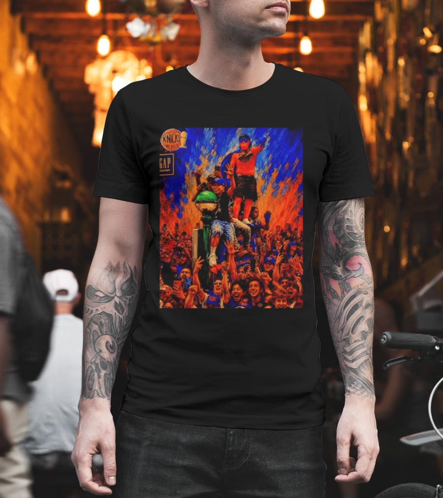 Knicks Fans Celebration New York Subway Graffiti Mexico NBA T-Shirt