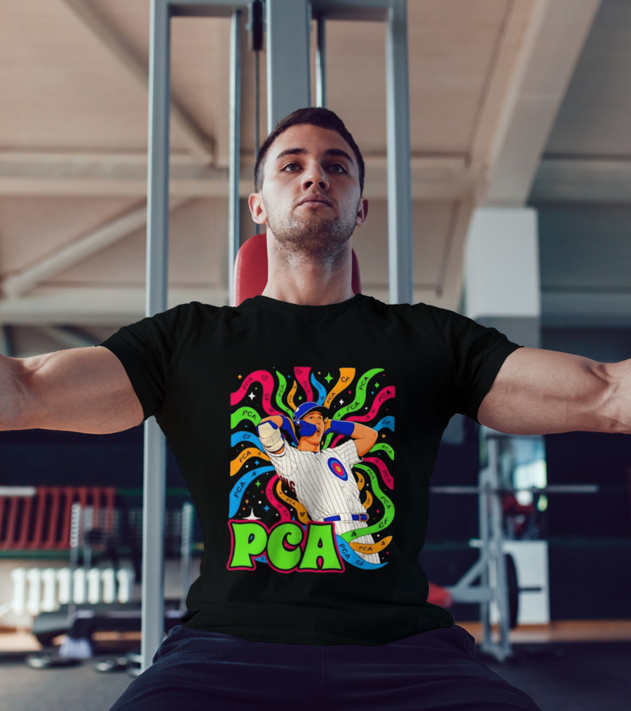 PCA Baseball Player Vibe Retro Style With Cosmic T-Shirt