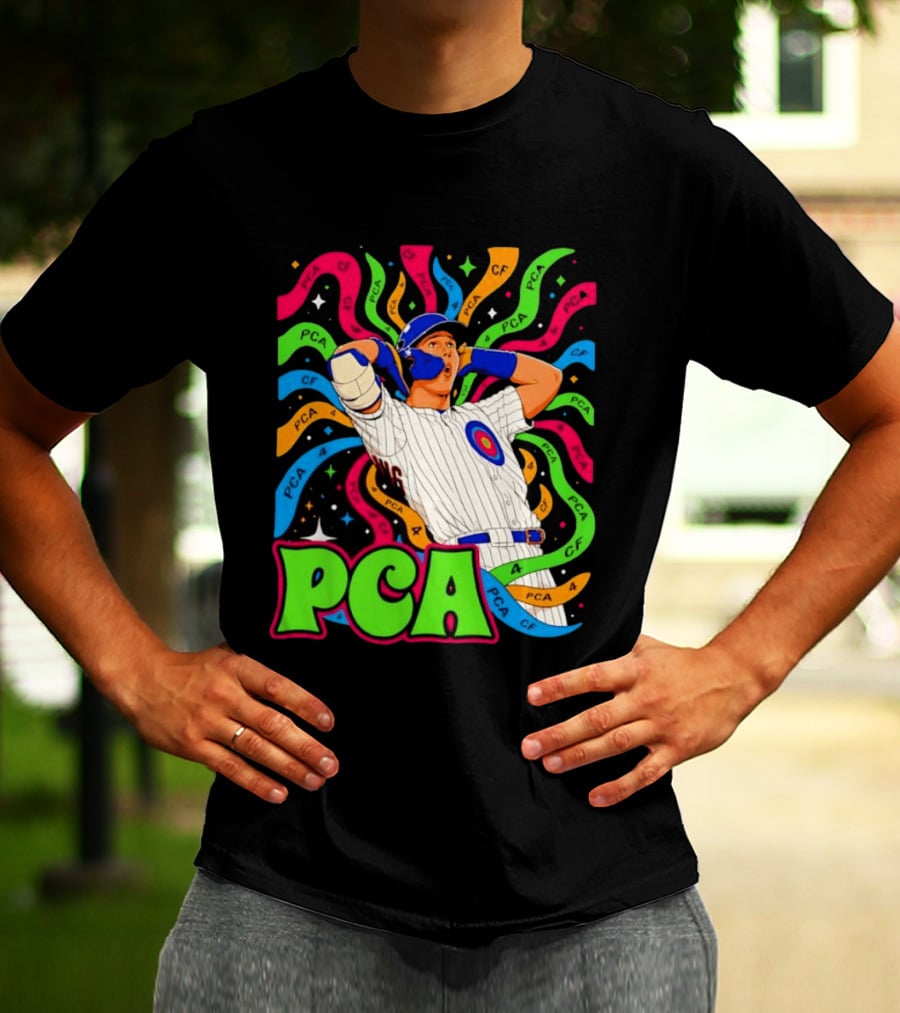 PCA Baseball Player Vibe Retro Style With Cosmic T-Shirt