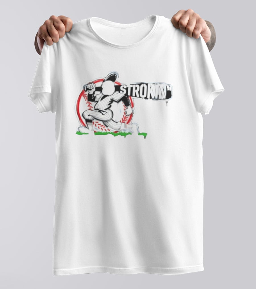 Baseball Player Strokin' Batter MLB Sport Team T-Shirt