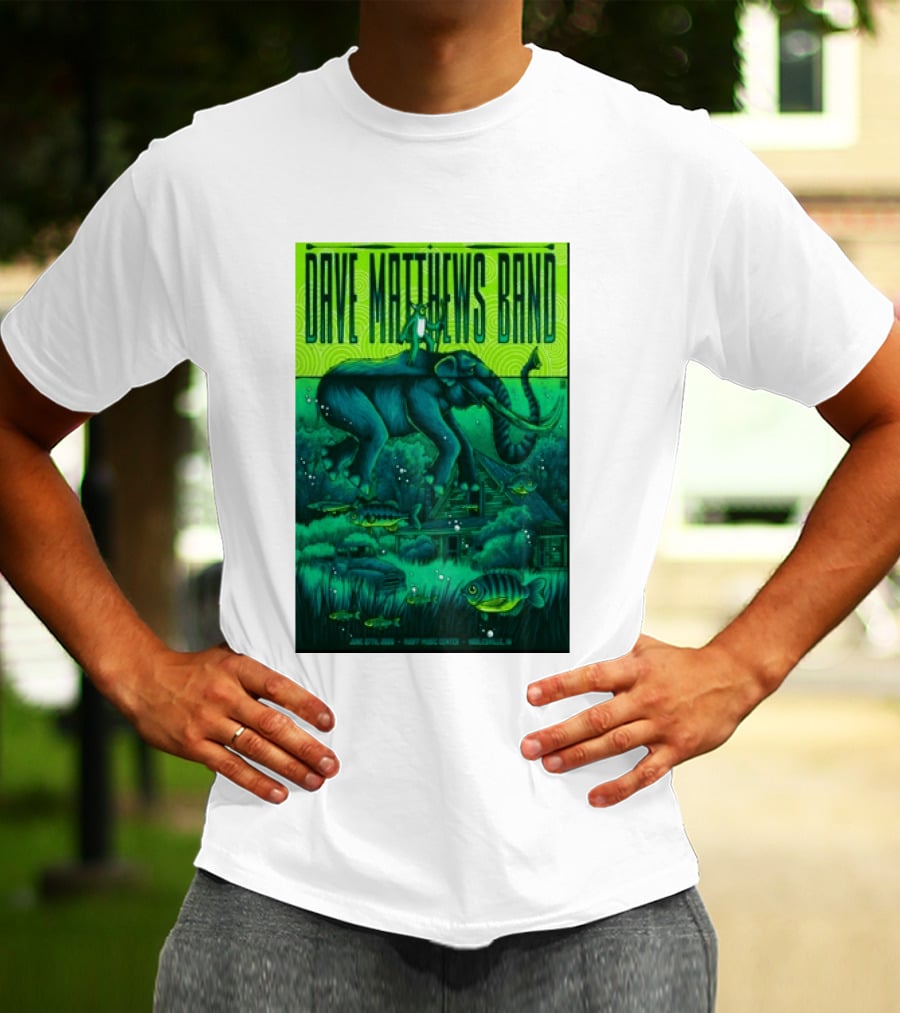 Dave Matthews Band Noblesville IN June 27 2026 Frog Elephant Lillypad Dreamscape T-Shirt