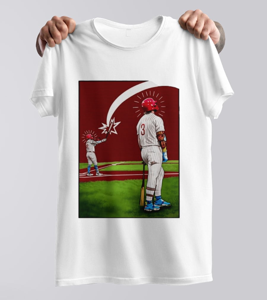 Kyle Schwarber Bryce Harper Philadelphia Phillies MLB Baseball Players T-Shirt