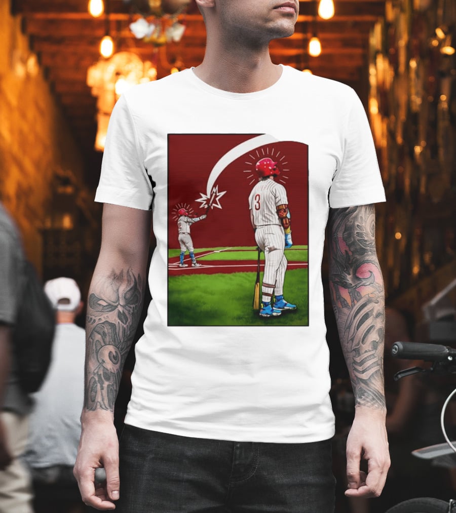 Kyle Schwarber Bryce Harper Philadelphia Phillies MLB Baseball Players T-Shirt