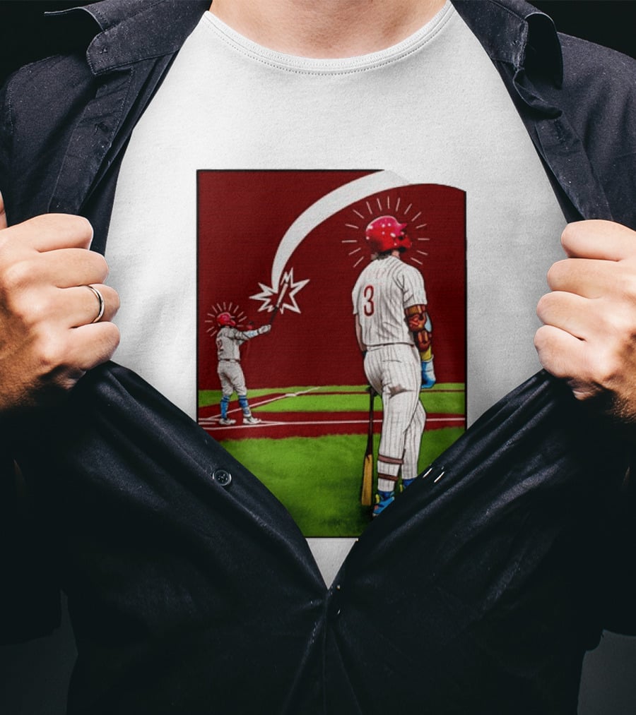 Kyle Schwarber Bryce Harper Philadelphia Phillies MLB Baseball Players T-Shirt