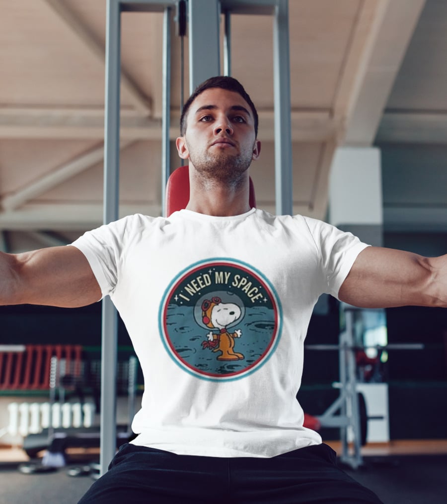 Peanuts Snoopy Astronaut I Need My Space Moon Exploration T-Shirt