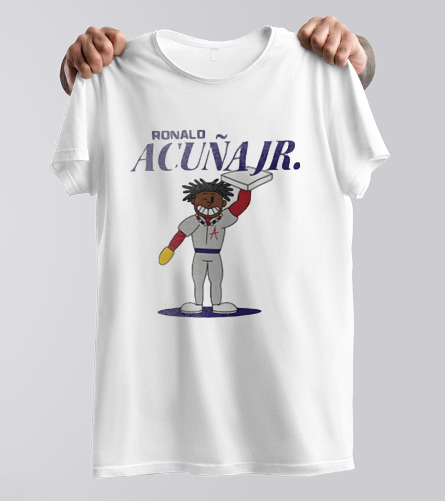 Ronald Acuna Jr Atlanta Braves Cartoon Character Summer Collection T-Shirt